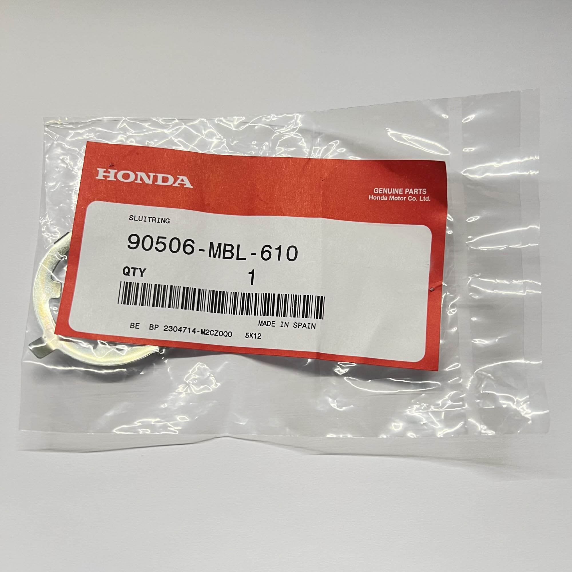 Honda Lock Washer 90506-MBL-610